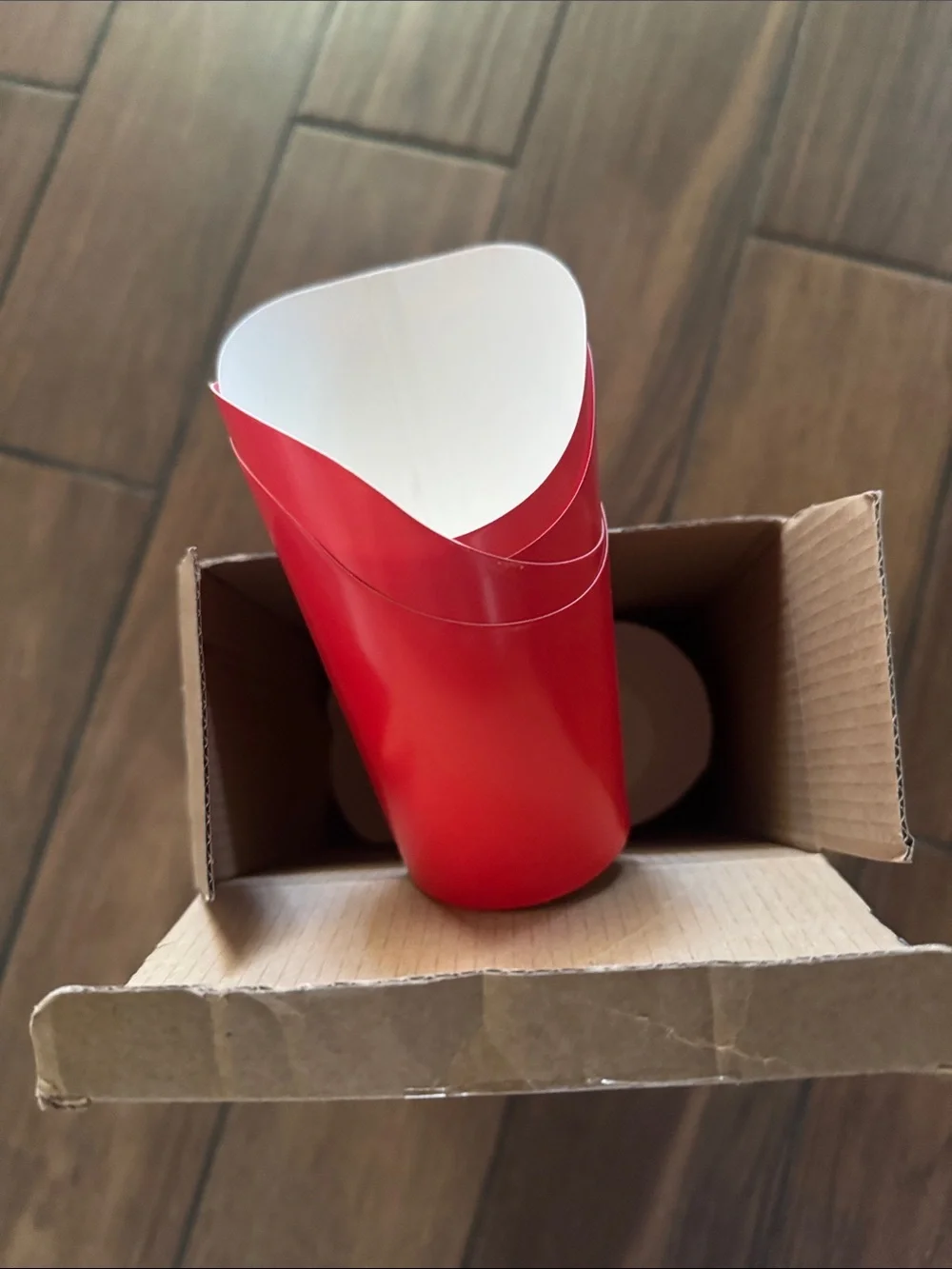 Red Party Favor Cups - Festive Snack Holders